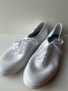 Keds Champion Originals Women's Leather Lace Up Sneakers White Size 12 WH45750